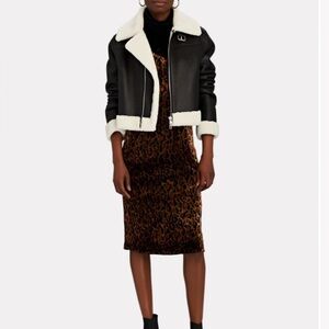 •STAND •Lorelle Cropped Faux Shearling Jacket •Worn once •Size: 36